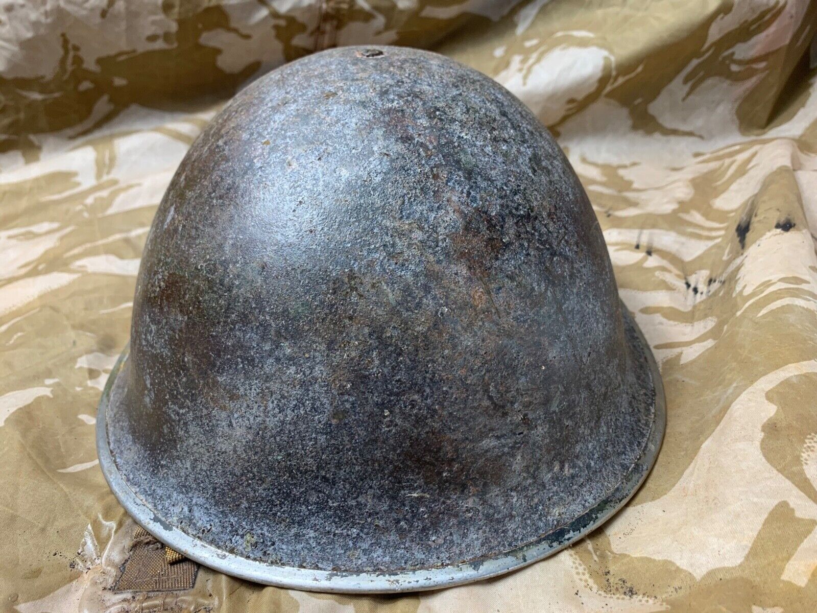 WW2 Mk3 High Rivet Turtle - British / Canadian Army Helmet - Nice Original - The Militaria Shop