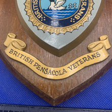 Charger l&#39;image dans la galerie, Genuine British Royal Navy Wall Plaque - British Pensacola Veterans
