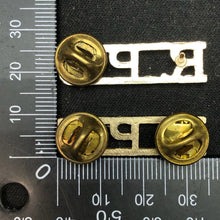 Load image into Gallery viewer, Original British Collar Badge Pair - Royal Pioneer Corps - The Militaria Shop
