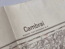 Load image into Gallery viewer, Original WW2 German Army Map of Cabmrai, France
