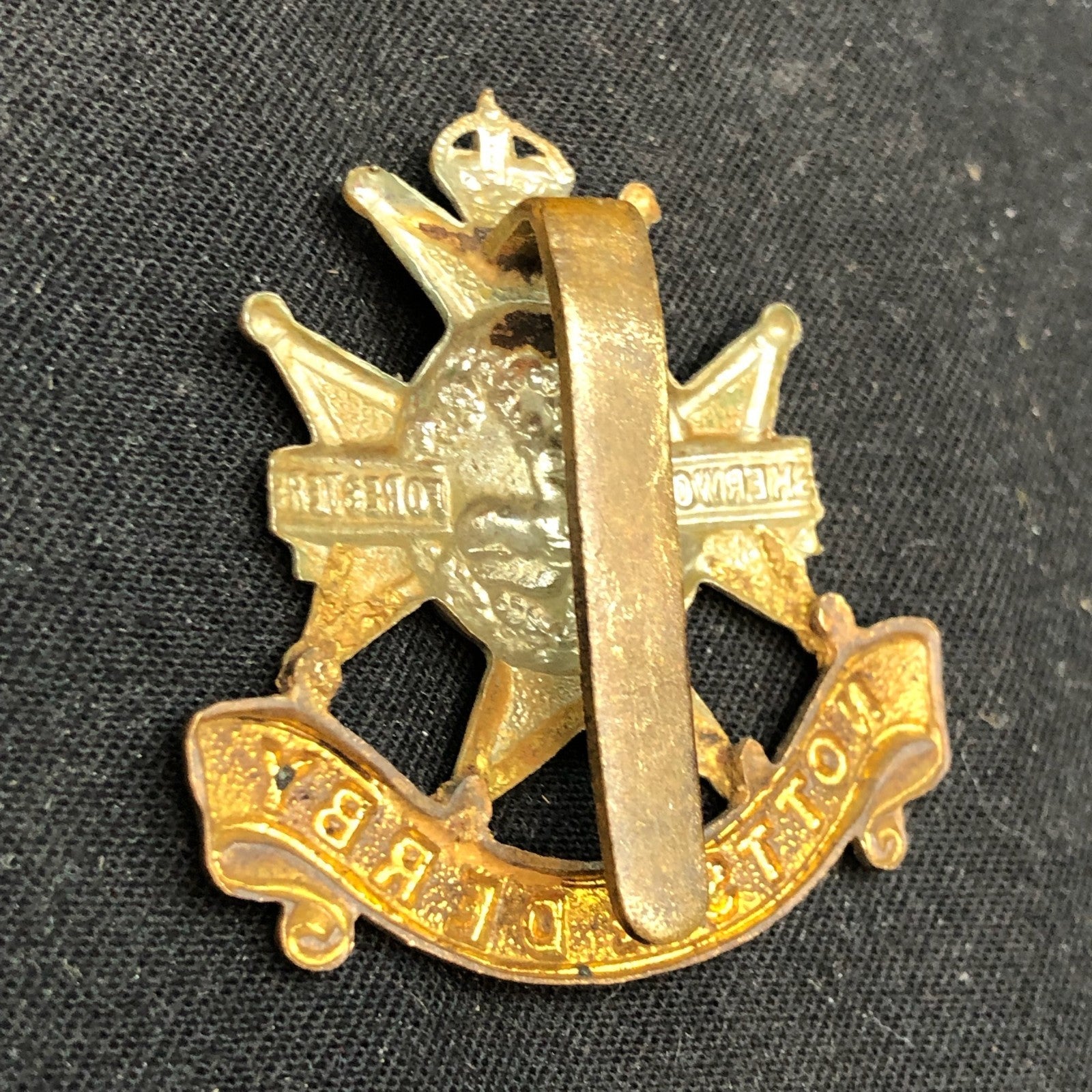 Original WW2 British Army Cap Badge - Sherwood Foresters - The Militaria Shop
