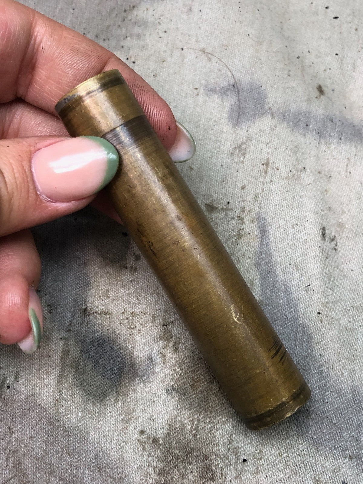 Original WW1 British Army SMLE Enfield Brass Oil Bottle - WD Marked - The Militaria Shop