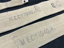 Load image into Gallery viewer, Original WW2 British Army 37 Pattern Khaki L-Straps Webbing - Wartime Dated 1940
