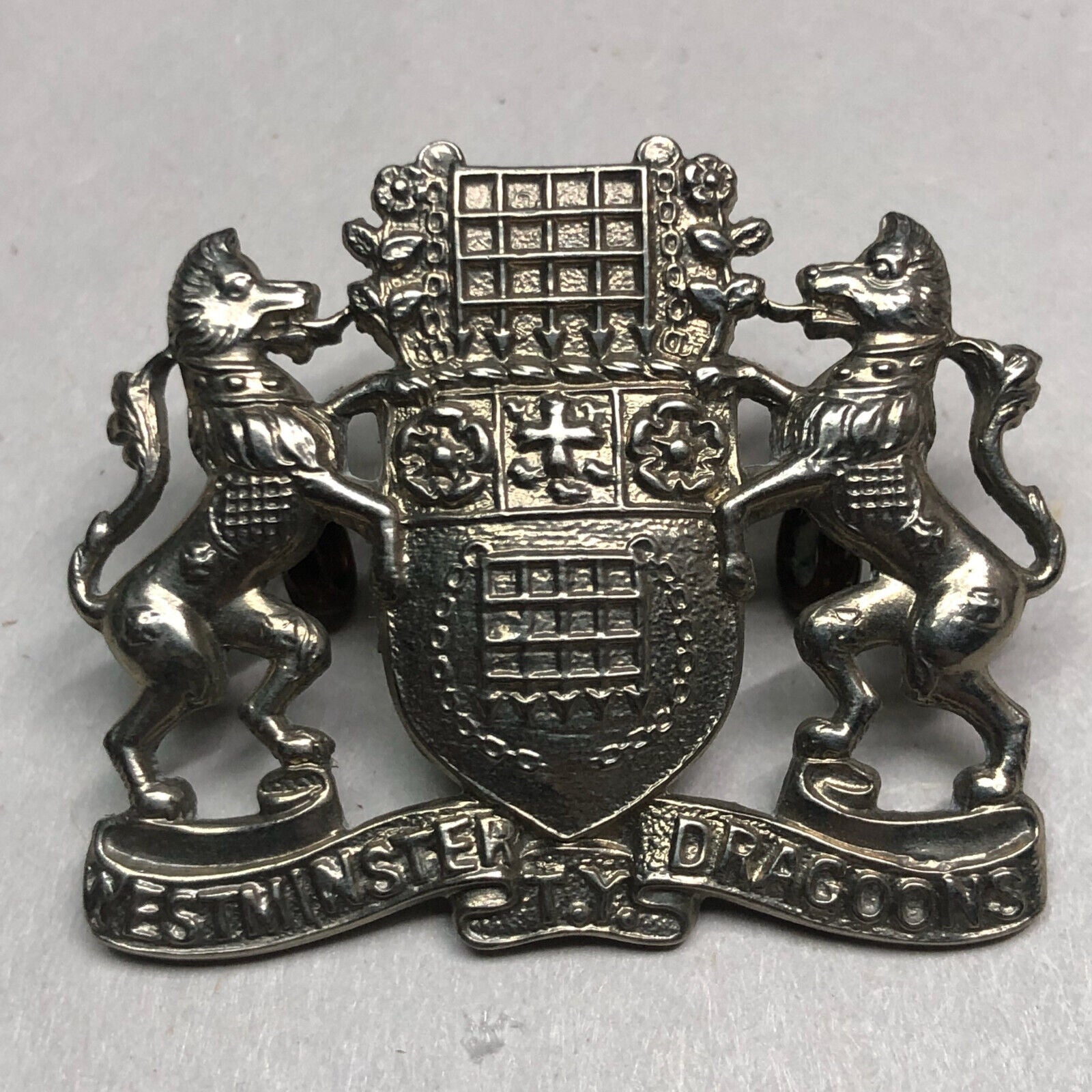 Original WW1 British Army Westminster Dragoons Cap Badge - The Militaria Shop
