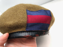 Charger l&#39;image dans la galerie, Genuine British Army Guards Regiment Khaki Regimental Beret Hat - Size 59cm
