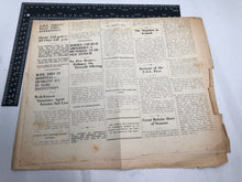 Lade das Bild in den Galerie-Viewer, Original britische Zeitung aus dem 2. Weltkrieg: Besetzung der Kanalinseln in Guernsey – Januar 1941 
