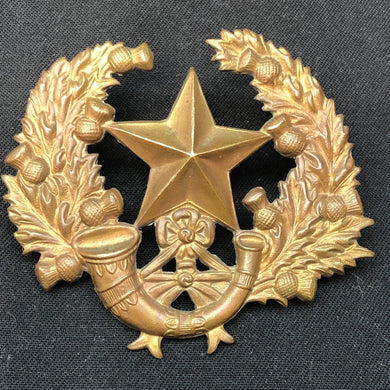Original WW2 British Army Cap Badge - Cameronians (Scottish Rifles) - The Militaria Shop