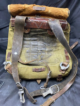 Load image into Gallery viewer, Original WW2 1936 German Army Tornister / Back Pack - Named Panzer Battalion 19
