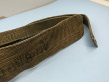 Load image into Gallery viewer, Original WW2 British Army Tan Webbing Shoulder Strap 37 Pattern - 1941 Dated
