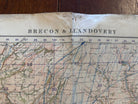 Original WW2 British Army GSGS OS Map of Great Britain - Brecon & Llandovery - The Militaria Shop