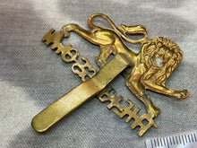 Load image into Gallery viewer, Original British Army WW1 / WW2 The King&#39;s Own Regiment Cap Badge
