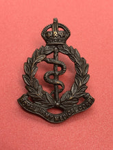 Load image into Gallery viewer, Original WW2 British Army Royal Army Medical Corps RAMC Bronze Cap Badge
