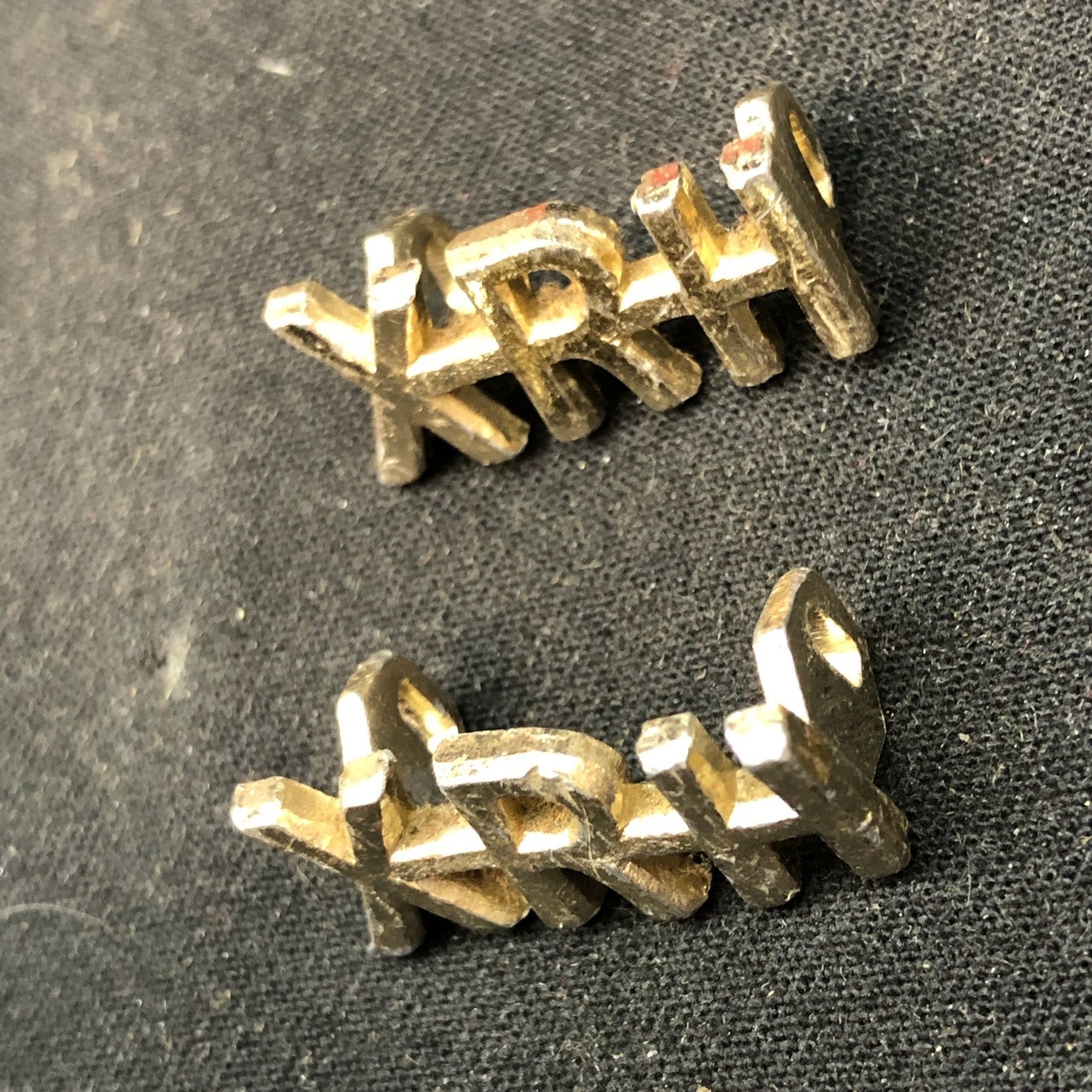Original British Collar Badge Pair - 10th Royal Hussars - The Militaria Shop