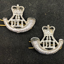 Charger l&#39;image dans la galerie, Original British Collar Badge Pair - Durham Light Infantry - The Militaria Shop
