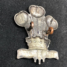 Load image into Gallery viewer, Original WW2 British Army Cap Badge - Royal Regiment of Wales - The Militaria Shop
