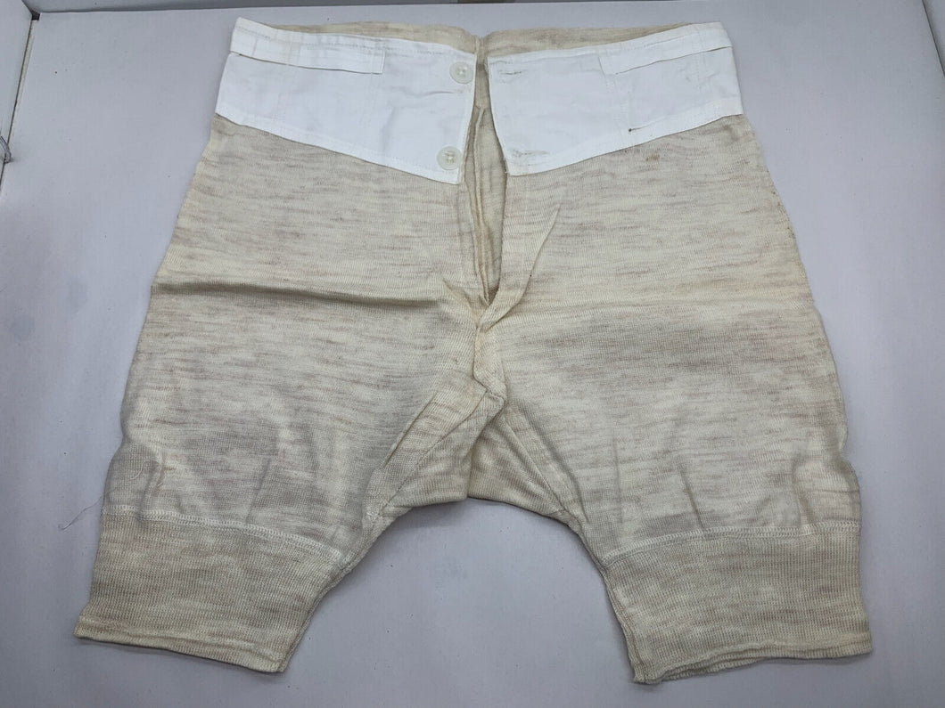 Original WW2 Pattern British Army Woollen Shorts / Boxer Shorts - New Old Stock