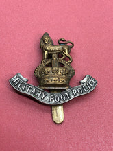 Load image into Gallery viewer, Original WW1 British Army Military Foot Police Cap Badge
