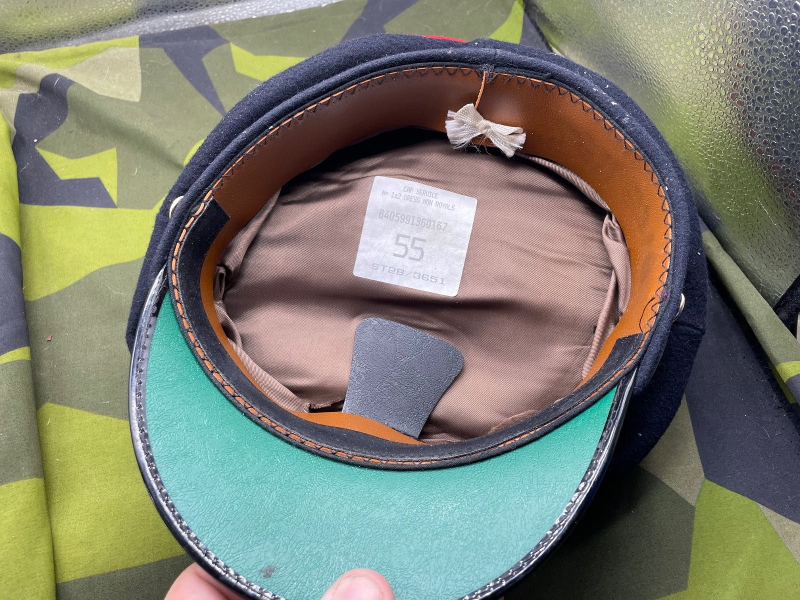 Original British Army Worcestershire Regimental Peaked Cap - 55cm - The Militaria Shop