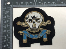 Load image into Gallery viewer, British Army Bullion Embroidered Blazer Badge - 17th/21st Lancers Death or Glory
