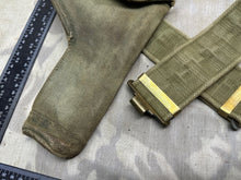 Load image into Gallery viewer, Original WW2 British Army 37 Pattern Belt &amp; Holster Set - M.W&amp;S 1940 Dated
