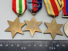 Load image into Gallery viewer, Original Group of WW2 British Army Service Medals, Italy Africa 39/45 War Defenc
