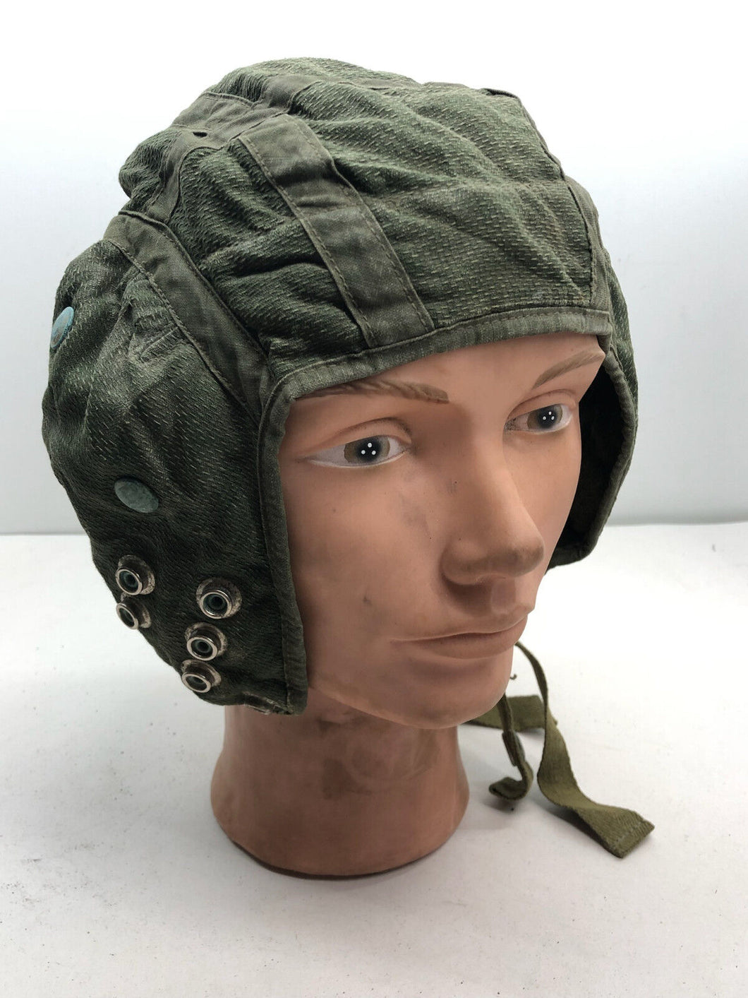 Original Royal Air Force RAF Cold War Period G Type Green Jet Flying Helmet 22C