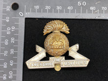 Load image into Gallery viewer, Original WW2 British Army The Lancashire Fusiliers Regiment Cap Badge
