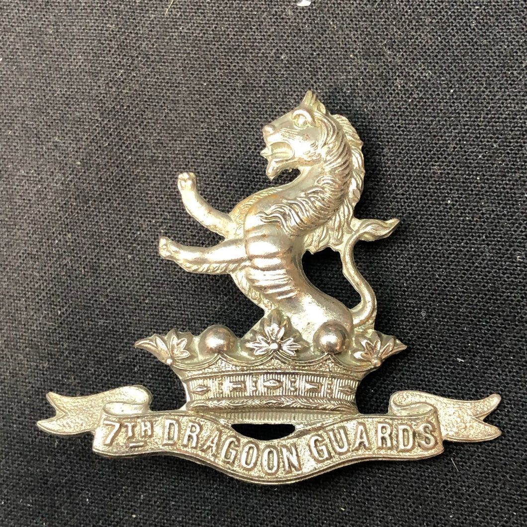 Original WW2 British Army Cap Badge - 7th Dragoon Guards - The Militaria Shop