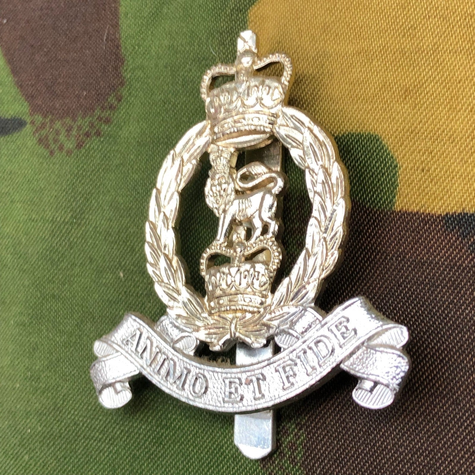 Original British Staybrite Army Cap Badge - Adjutant General's Corps - The Militaria Shop