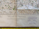 Original WW2 British Army OS Map of Great Britain - Preston Blackpool Southport - The Militaria Shop
