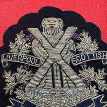 Charger l&#39;image dans la galerie, British Army Bullion Embroidered Blazer Badge - Liverpool Scottish Cameron Highl
