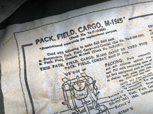 Load image into Gallery viewer, Original WW2 Korea Vietnam US Army M-1945 Field Pack Cargo OG Green - NEW STOCK
