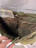 Genuine British Army 1960 Pattern Combat Trousers OD Green - Size 2 - 33" Waist - The Militaria Shop
