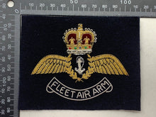 Charger l&#39;image dans la galerie, British Royal Navy Bullion Embroidered Blazer Badge - Fleet Air Arm
