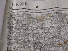 Charger l&#39;image dans la galerie, Original WW2 French Army Map of Angoulême, France
