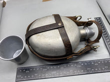 Load image into Gallery viewer, Interesting Swiss Army Medics Water Bottle with Leather Straps
