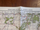 Original WW2 British Army GSGS Map of Scotland - Grantown on Spey & Strath Dearn - The Militaria Shop
