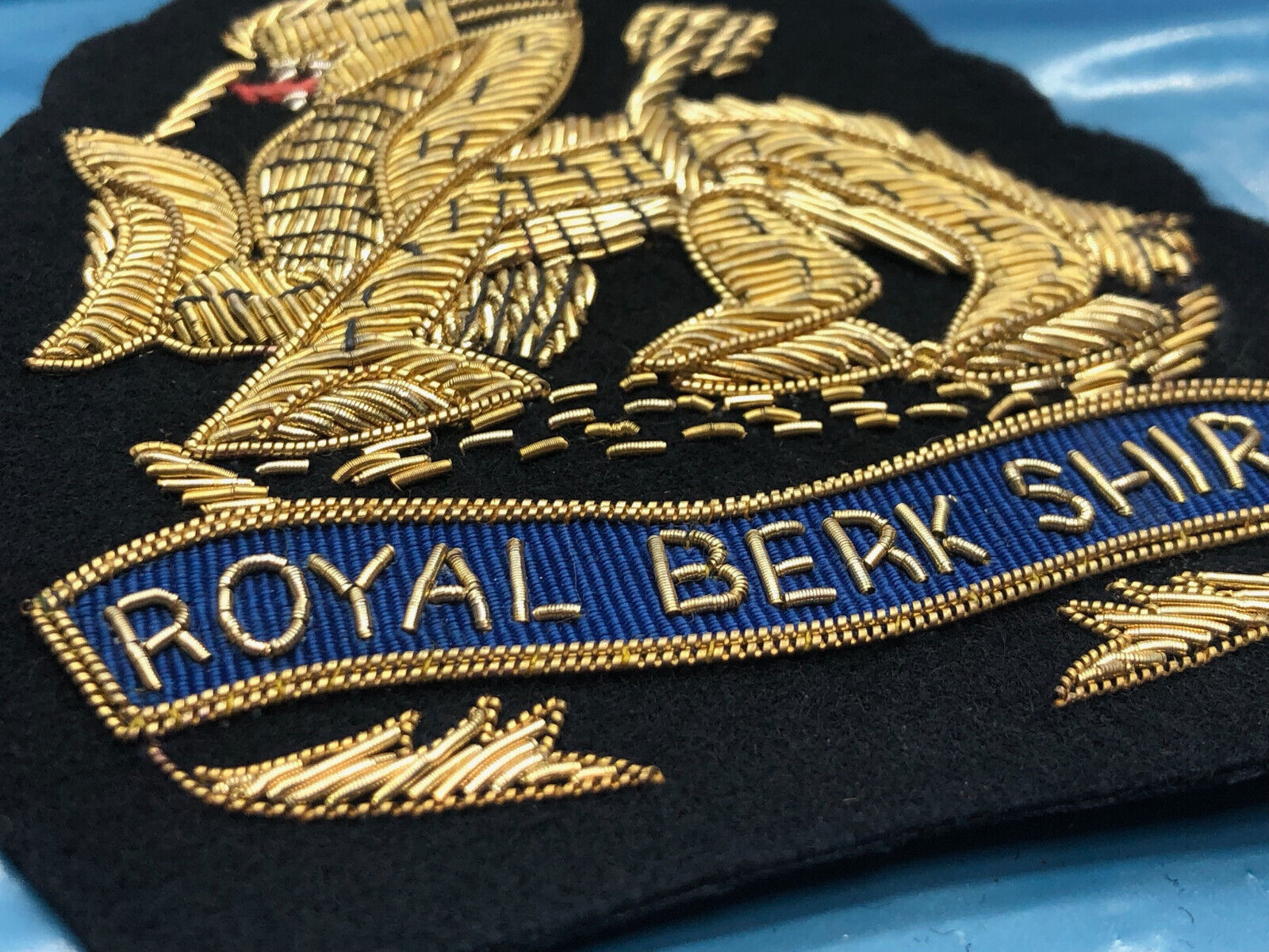 British Army Bullion Embroidered Blazer Badge - Royal Berkshire - The Militaria Shop