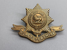 Load image into Gallery viewer, Original WW1 British Army Cap Badge - Worcestershire Regiment
