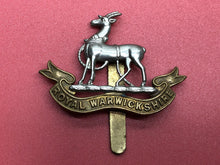 Load image into Gallery viewer, Original WW2 British Army Cap Badge - Royal Warwickshire Regiment
