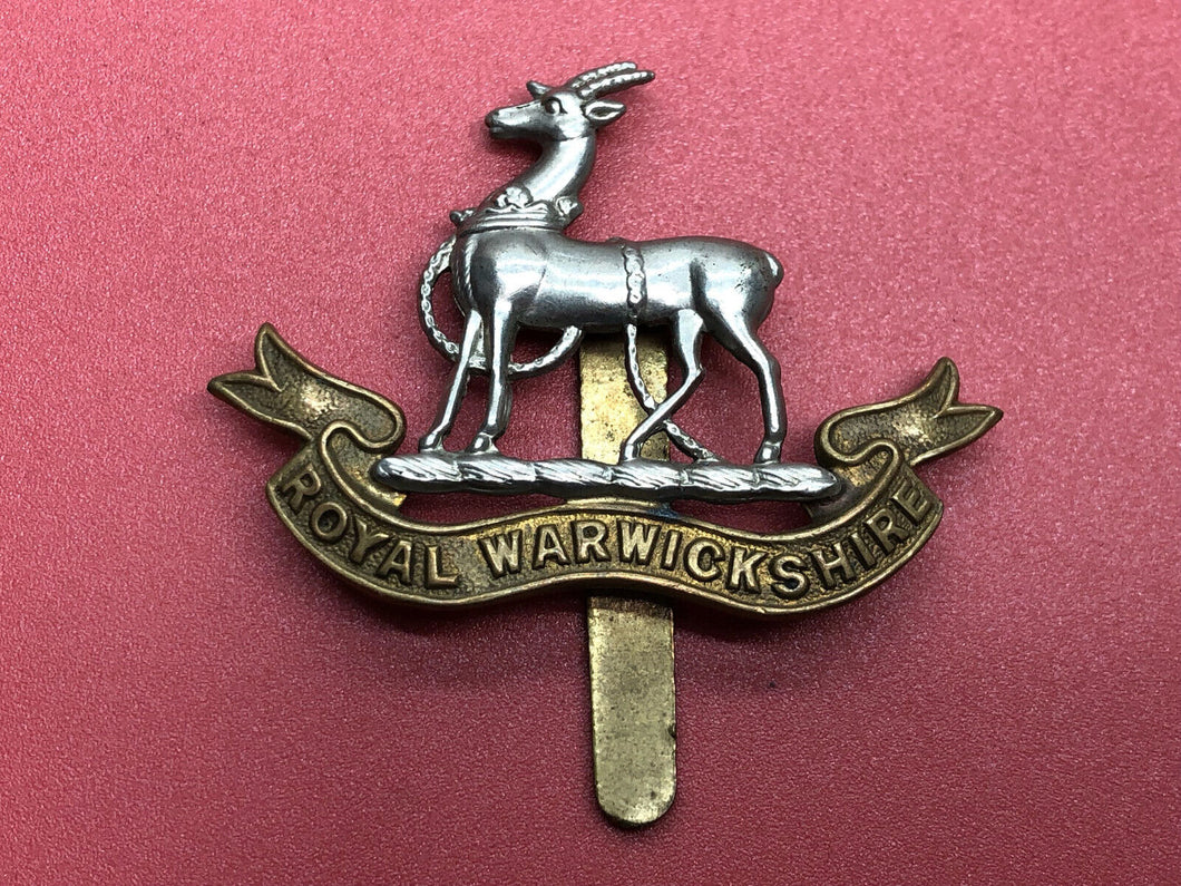 Original WW2 British Army Cap Badge - Royal Warwickshire Regiment