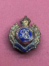 Load image into Gallery viewer, Original British Army Royal Engineers Enamel Brooch / Lapel Badge
