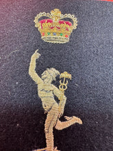 Load image into Gallery viewer, British Army Bullion Embroidered Blazer Badge - Royal Signals - Queen&#39;s Crown
