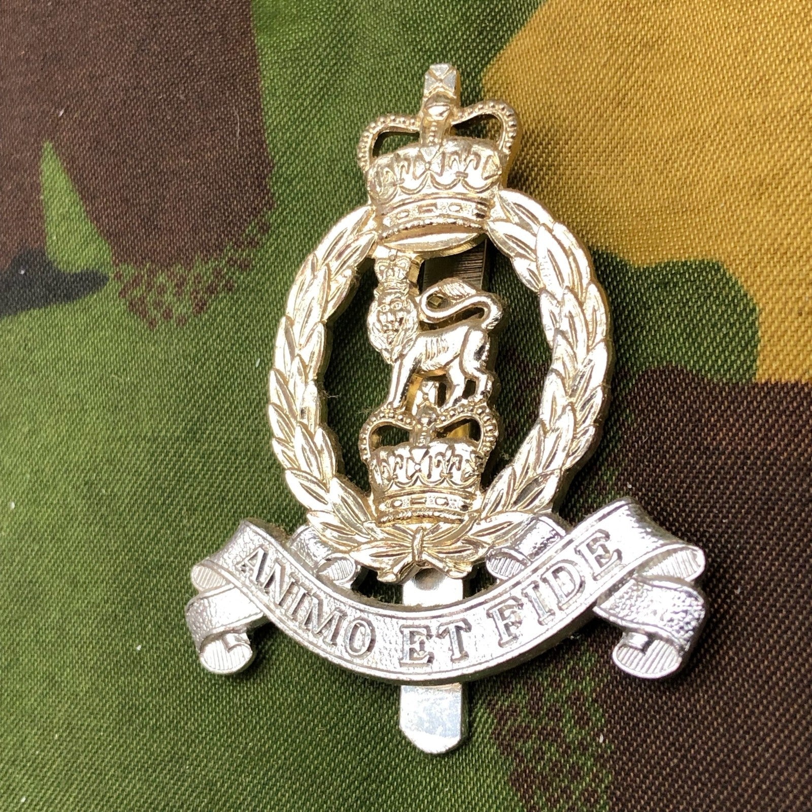 Original British Staybrite Army Cap Badge - Adjutant General's Corps - The Militaria Shop