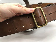 Load image into Gallery viewer, Genuine WW2 era British Army Leather Sam Brown &amp; Cross Strap Set - 34&quot; Waist
