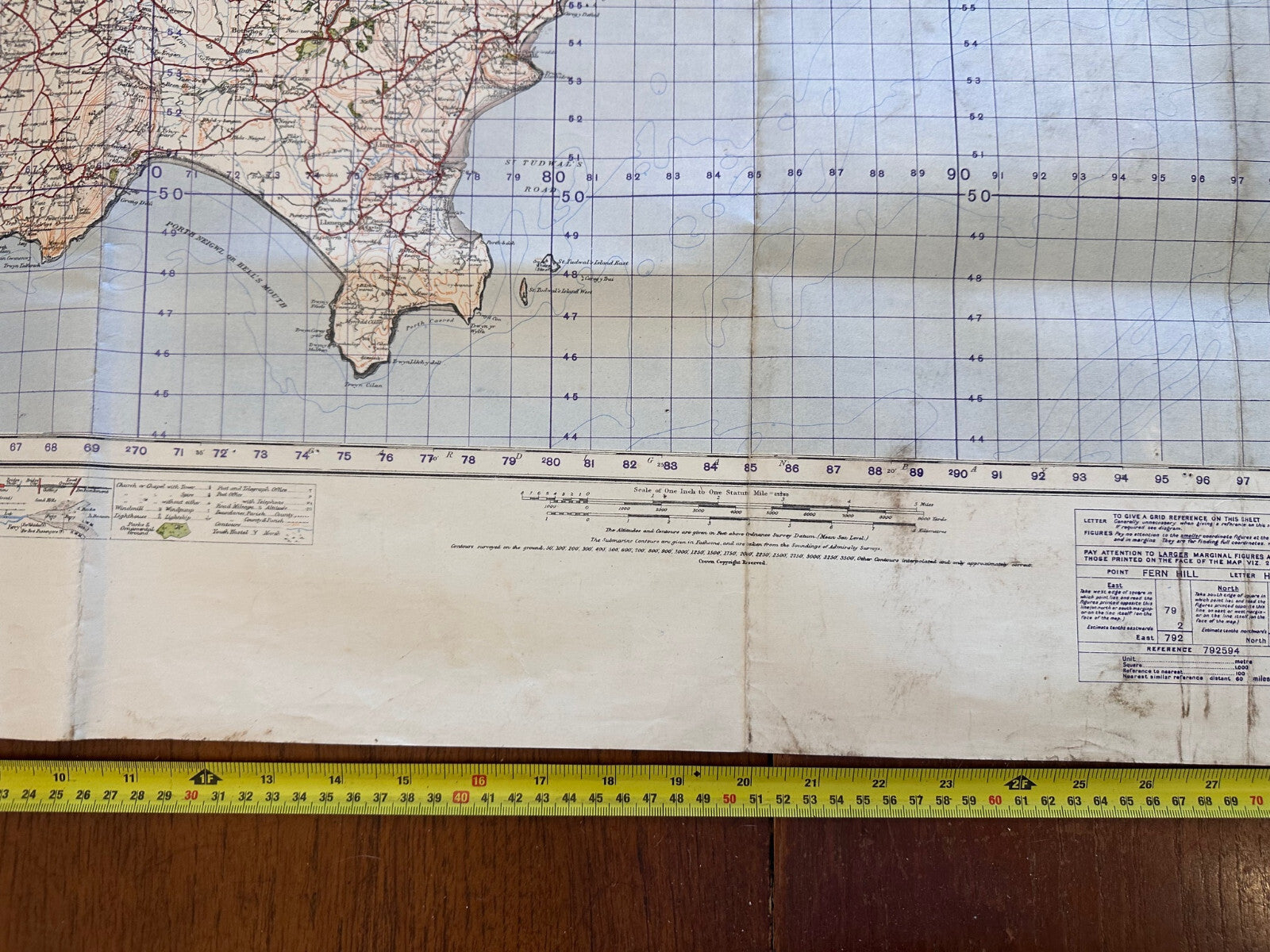 Original WW2 British Army GSGS OS Map England & Wales - Portmadoc & Criccieth - The Militaria Shop