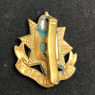 Genuine WW2 British Army Brass Cap Badge - East Surrey Regiment - The Militaria Shop