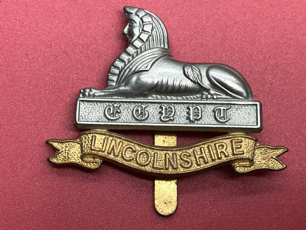 WW2 British Army Cap Badge - Lincolnshire Regiment
