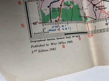 Lade das Bild in den Galerie-Viewer, Original WW2 British Army / RAF Map - Paris - France
