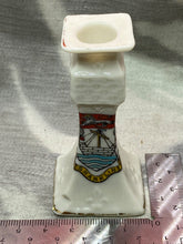 Load image into Gallery viewer, Original Vintage Crested China Ware Candle Holder - Isle of Wight
